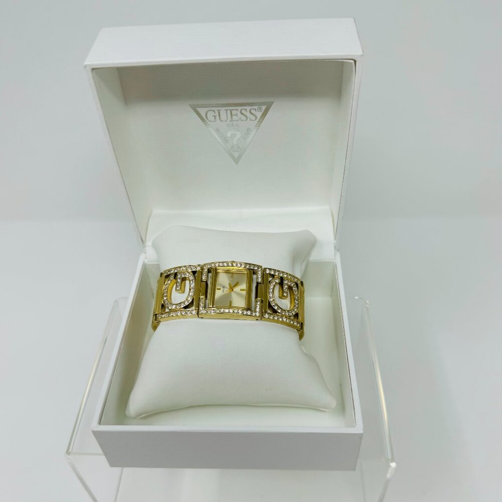 NWT GUESS by Marciano Gold-Tone Stone Set Watch W14522L1 – Classic Glam – NIB - Picture 9 of 11